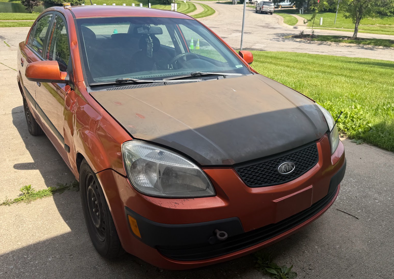Kia Rio front before exterior detail